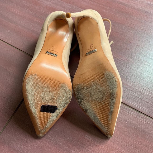 SCHUTZ Thaynara ankle strap suede pumps - Picture 7 of 8